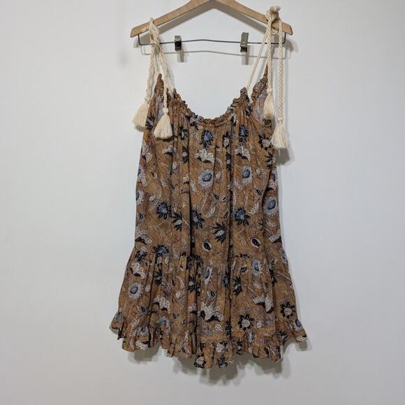 Ulla Johnson Trula Tiered Voile Mini Dress Oleander Flowy Trapeze XS Preowned - Picture 5 of 11